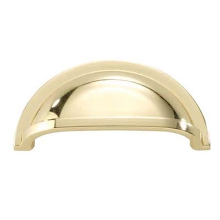 Hd BWP3055 PB Belwith 3 in. Center Cup Pull; Polished Brass BWP3055 PB